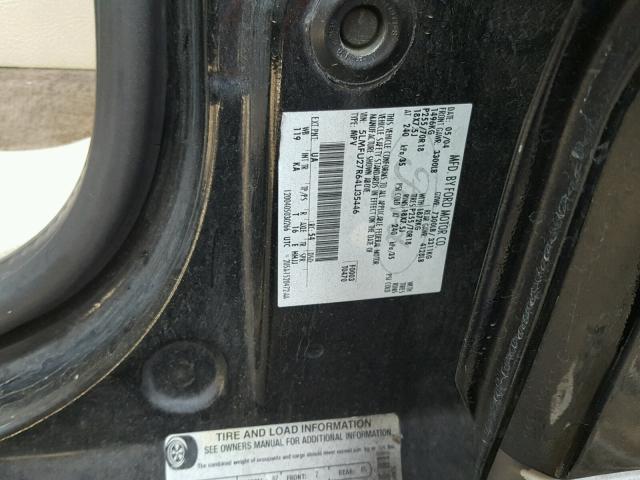 5LMFU27R64LJ35446 - 2004 LINCOLN NAVIGATOR შავი ფოტო 10