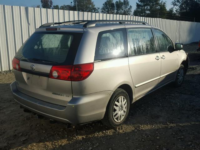 5TDZA23C76S463913 - 2006 TOYOTA SIENNA CE GRAY photo 4