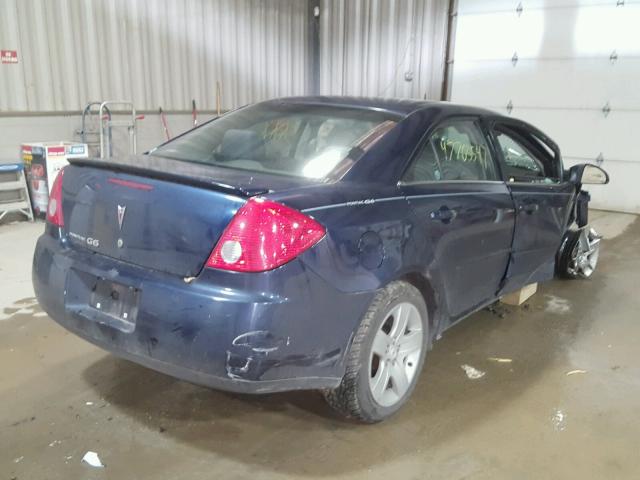 1G2ZG57B484203554 - 2008 PONTIAC G6 BASE BLUE photo 4