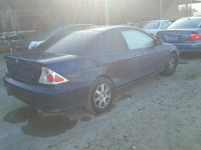 1HGEM22912L072510 - 2002 HONDA CIVIC EX أزرق صورة 4