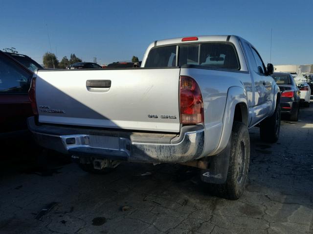 5TEUU42N57Z458956 - 2007 TOYOTA TACOMA ACC SILVER photo 4