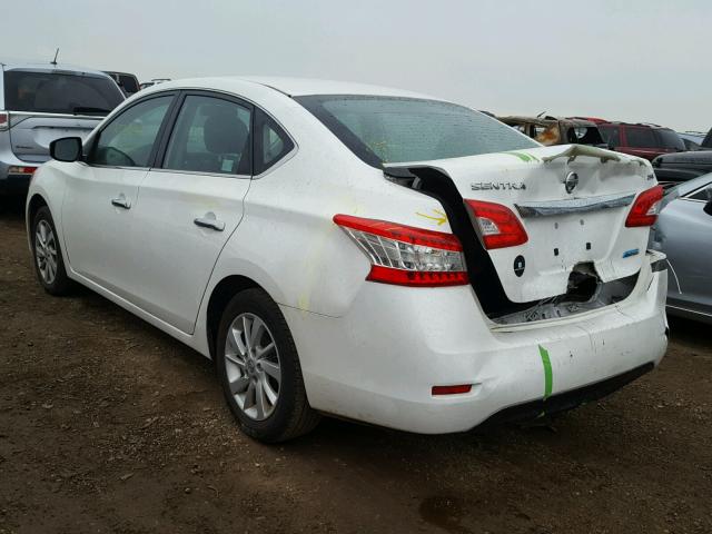 3N1AB7AP5DL646150 - 2013 NISSAN SENTRA S WHITE photo 3