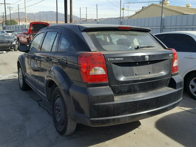 1B3HB48B27D598283 - 2007 DODGE CALIBER SX BLACK photo 3