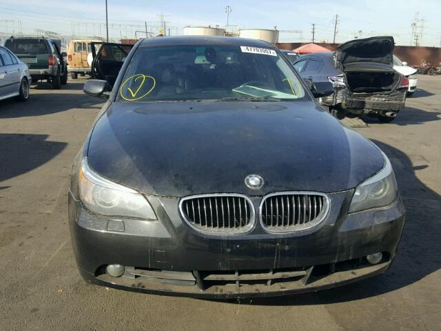 WBANB33504B111034 - 2004 BMW 545 I BLACK photo 9