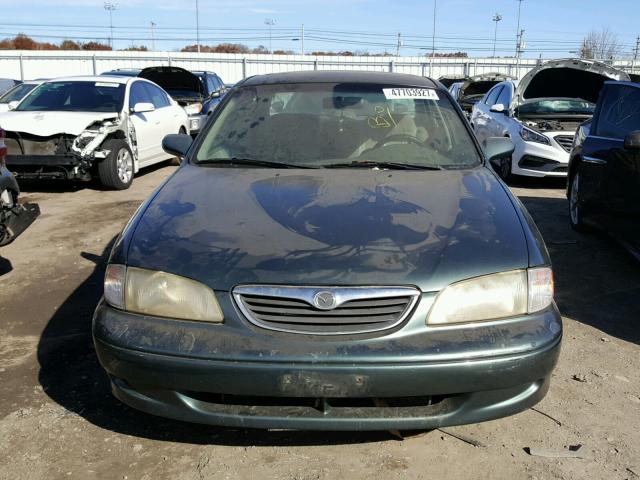 1YVGF22CXW5780370 - 1998 MAZDA 626 DX GREEN photo 9