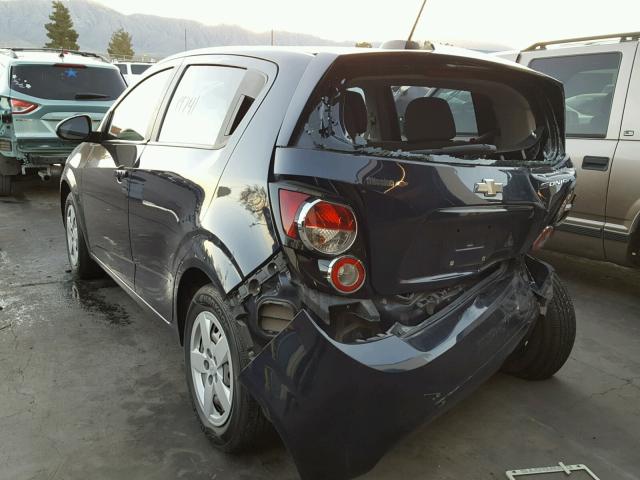 1G1JA6SH3F4164974 - 2015 CHEVROLET SONIC LS Mavi foto 3