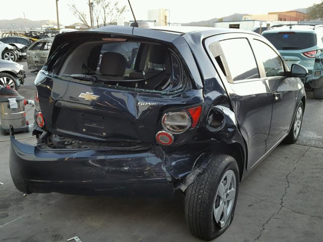 1G1JA6SH3F4164974 - 2015 CHEVROLET SONIC LS Mavi foto 4