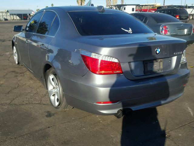 WBANU53598CT16132 - 2008 BMW 528 I BROWN photo 3