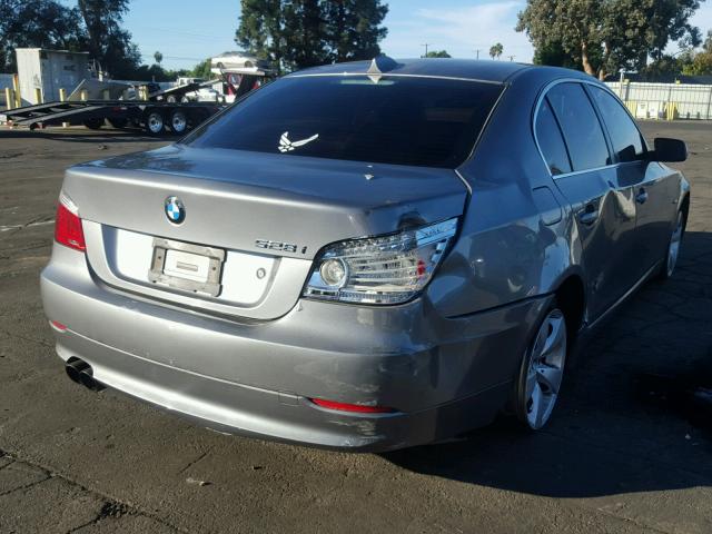 WBANU53598CT16132 - 2008 BMW 528 I BROWN photo 4