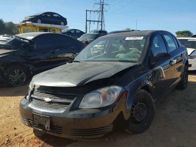 1G1AK55F667663557 - 2006 CHEVROLET COBALT LS BLACK photo 2