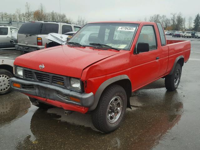 1N6SD16Y8PC342723 - 1993 NISSAN TRUCK KING RED photo 2