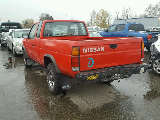 1N6SD16Y8PC342723 - 1993 NISSAN TRUCK KING RED photo 3