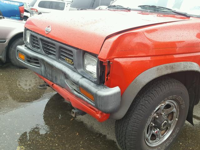 1N6SD16Y8PC342723 - 1993 NISSAN TRUCK KING RED photo 9