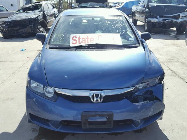 2HGFA16399H327103 - 2009 HONDA CIVIC VP BLUE photo 9