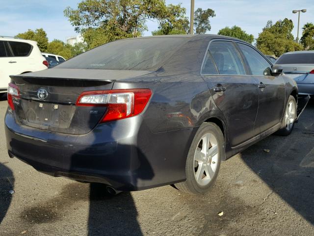 4T1BF1FK2EU379374 - 2014 TOYOTA CAMRY L CHARCOAL photo 4