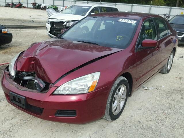 1HGCM56356A163943 - 2006 HONDA ACCORD SE BURGUNDY photo 2