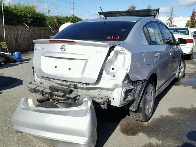 3N1AB6AP1AL705989 - 2010 NISSAN SENTRA 2.0 SILVER photo 4