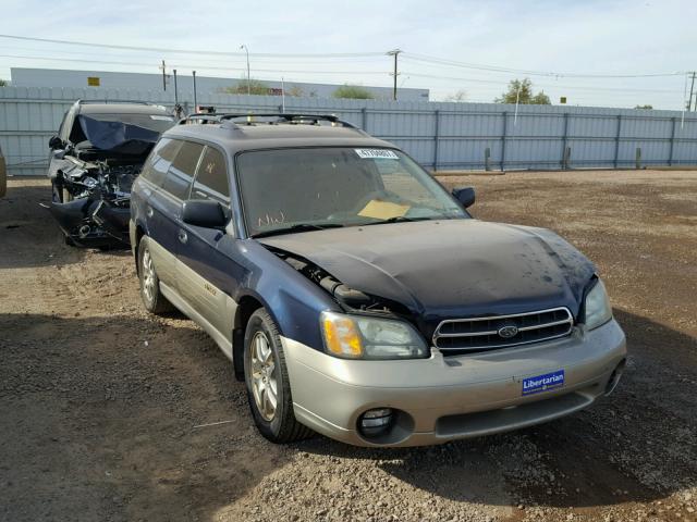 4S3BH675X27639602 - 2002 SUBARU LEGACY OUT BLUE photo 1