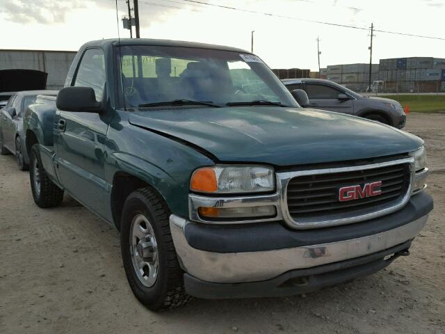 1GTEC14V71Z244332 - 2001 GMC NEW SIERRA GREEN photo 1