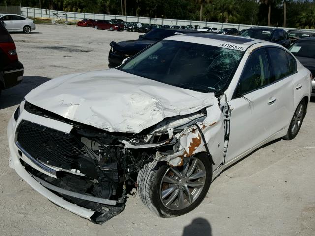 JN1BV7AP1EM686986 - 2014 INFINITI Q50 BASE Blanco foto 2