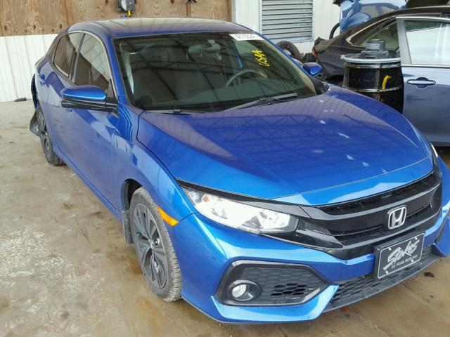 SHHFK7H55HU217102 - 2017 HONDA CIVIC EX BLUE photo 1