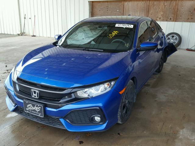 SHHFK7H55HU217102 - 2017 HONDA CIVIC EX BLUE photo 2