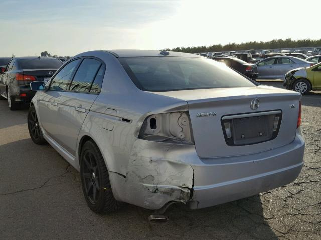 19UUA66255A068677 - 2005 ACURA TL SILVER photo 3