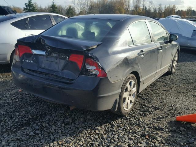 19XFA1F55AE051311 - 2010 HONDA CIVIC LX BLACK photo 4