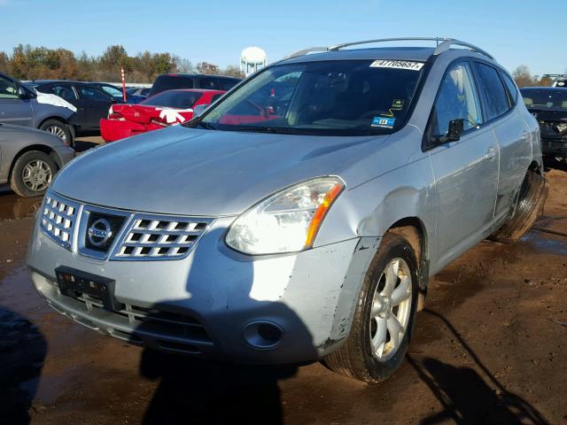 JN8AS58V58W113578 - 2008 NISSAN ROGUE S SILVER photo 2