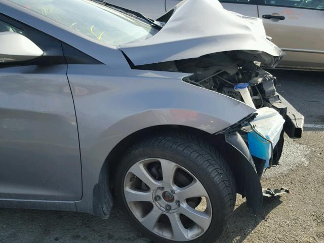 KMHDH4AE3CU439083 - 2012 HYUNDAI ELANTRA GL GRAY photo 10