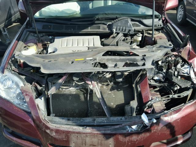 4T1BK36BX9U337838 - 2009 TOYOTA AVALON XL BURGUNDY photo 7