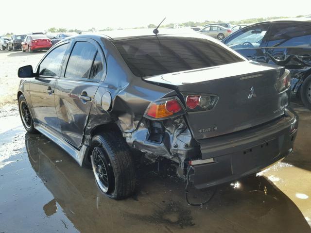 JA32U2FU3BU015573 - 2011 MITSUBISHI LANCER ES/ GRAY photo 3