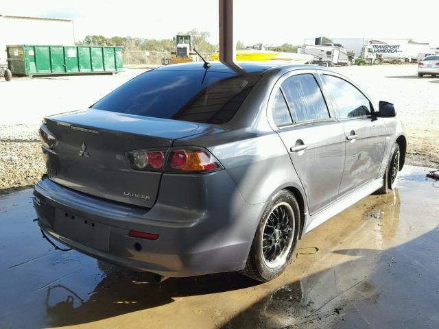 JA32U2FU3BU015573 - 2011 MITSUBISHI LANCER ES/ GRAY photo 4