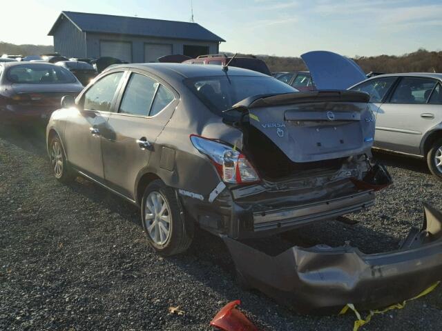 3N1CN7AP2DL856012 - 2013 NISSAN VERSA S BROWN photo 3