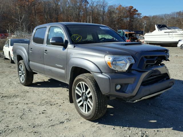 3TMLU4EN3FM201863 - 2015 TOYOTA TACOMA DOU GRAY photo 1