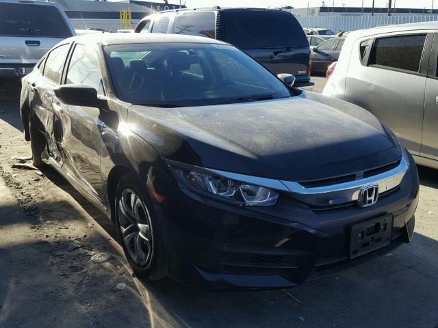 2HGFC2F57GH541876 - 2016 HONDA CIVIC LX BLACK photo 1