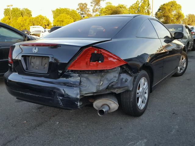 1HGCM72777A020059 - 2007 HONDA ACCORD EX BLACK photo 4