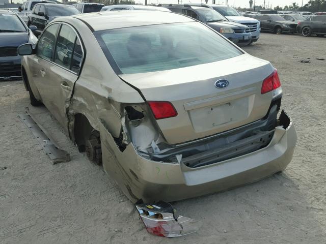 4S3BMBA67A3210378 - 2010 SUBARU LEGACY 2.5 GOLD photo 3