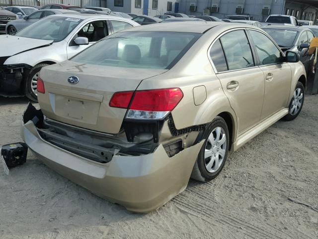 4S3BMBA67A3210378 - 2010 SUBARU LEGACY 2.5 GOLD photo 4