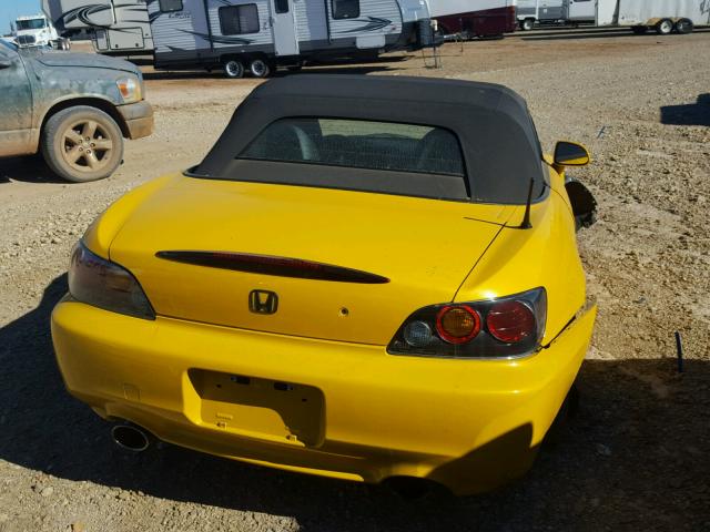 JHMAP21468S001195 - 2008 HONDA S2000 YELLOW photo 6