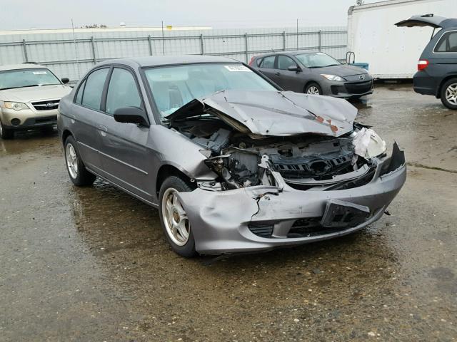 2HGES16544H555240 - 2004 HONDA CIVIC LX GRAY photo 1