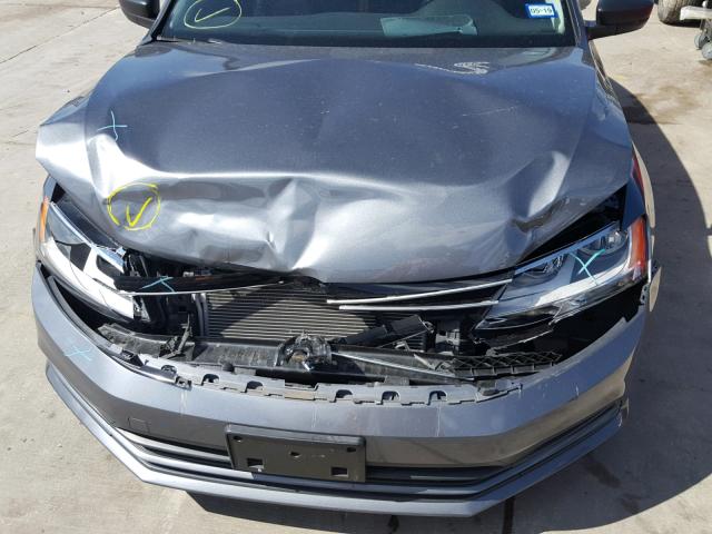 3VW2K7AJ2FM227230 - 2015 VOLKSWAGEN JETTA BASE გრაფიტი ფოტო 9