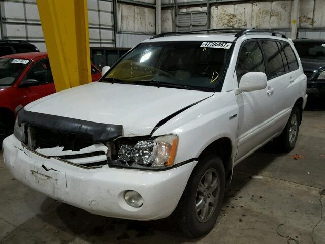 JTEHF21A210028772 - 2001 TOYOTA HIGHLANDER WHITE photo 2