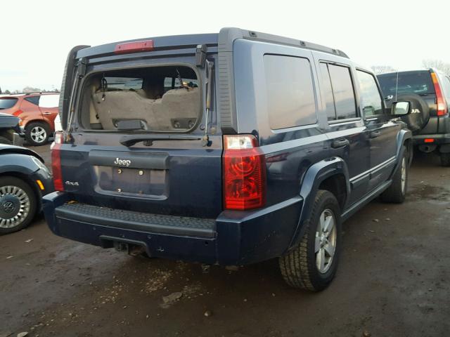 1J8HG48N86C232206 - 2006 JEEP COMMANDER BLUE photo 4