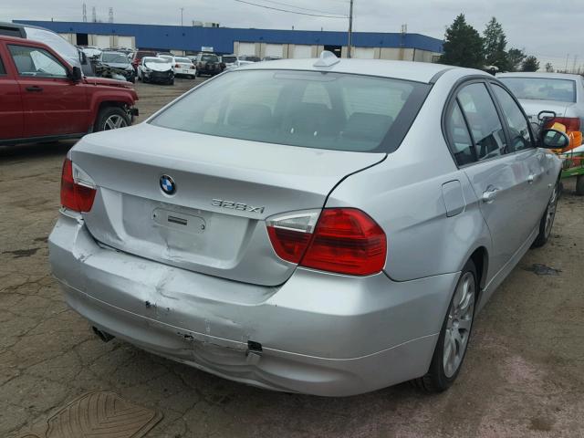 WBAVC93548K043746 - 2008 BMW 328 XI SILVER photo 4