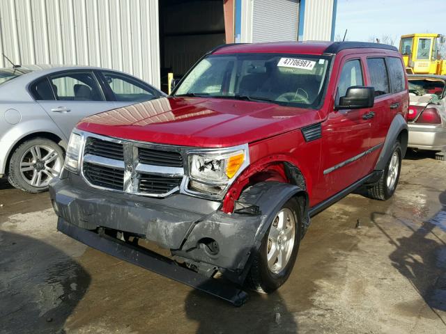 1D8GT28K67W544342 - 2007 DODGE NITRO SXT RED photo 2