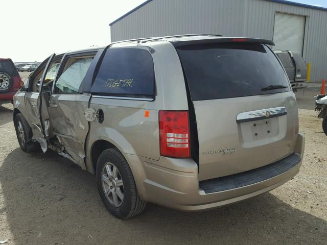 2A8HR54P08R836219 - 2008 CHRYSLER TOWN & COU BEIGE photo 3