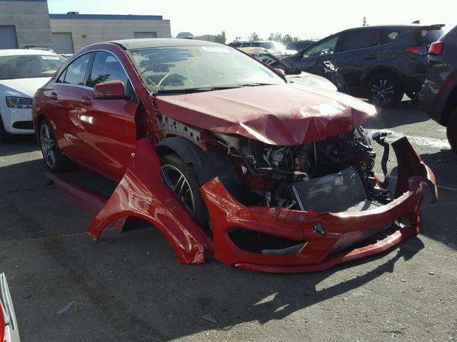 WDDSJ4EB6FN167603 - 2015 MERCEDES-BENZ CLA 250 RED photo 1