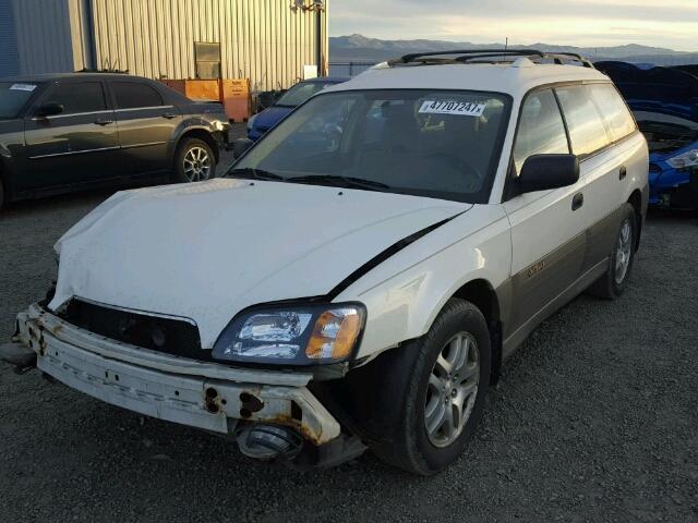 4S3BH675426627290 - 2002 SUBARU LEGACY OUT WHITE photo 2