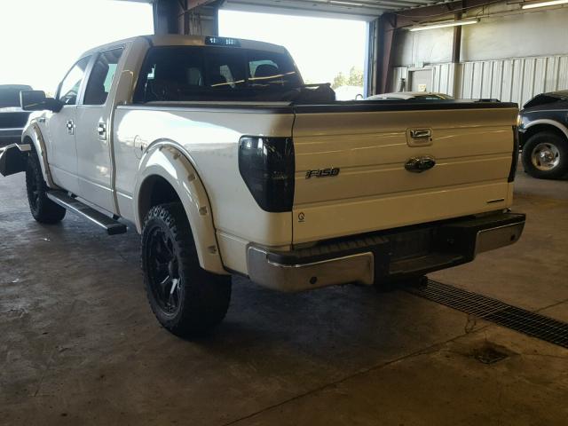 1FTFW1EF8DFA30734 - 2013 FORD F150 SUPER WHITE photo 3